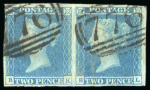 Stamp of Great Britain » 1841 2d Blue 1841 2d. blue,  a fine selection of numeral cancel