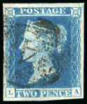 Stamp of Great Britain » 1841 2d Blue 1841 2d. blue,  a fine selection of numeral cancel