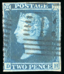 Stamp of Great Britain » 1841 2d Blue 1841 2d. blue,  a fine selection of numeral cancel