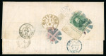 Stamp of Brazil » 1866-83 Dom Pedro » 1866 "Black Beard" Issue 1866, 100r green, type I, die I, marginal imprint on cover