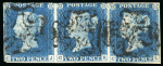 Stamp of Great Britain » 1840 2d Blue (ordered by plate number) 1840 2d. blue, unplated selection of 9 stamps, comprising