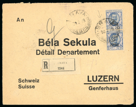 Stamp of Large Lots and Collections Italy: 1867-1950s, 48 covers all addressed to Switzerland
