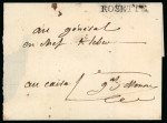 Stamp of Egypt » Napoleonic Campaign 1799 Early entire from Rosette to Cairo, bearing s/l