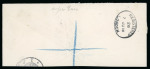 Stamp of Falkland Islands 1912 (May 6), A large piece of a registered envelope