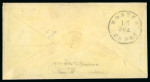 Stamp of United States » 1851-57 Issue 1857 (Jul 13) envelope from New Bedford MA to Singapore