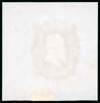 Stamp of Brazil » 1866-83 Dom Pedro » 1866 "Black Beard" Issue 1866, 200r black, two colour die proofs on India laid paper