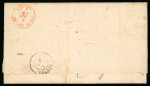 Stamp of Brazil » 1866-83 Dom Pedro » 1866 "Black Beard" Issue 1866, 200r black, two examples paying the double weight