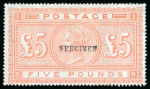 Stamp of Large Lots and Collections 1840-1980, Mint & used collection on stockpages incl. used QV high values, £5 orange specimen, etc.
