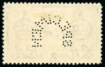 Stamp of Falkland Islands » Dependencies - South Georgia 1944-45 South Georgia Dependency set of 8 with "SPECIMEN" perfin