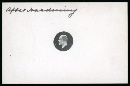 Stamp of Great Britain » King Edward VII » 1902-10 De La Rue Issues 1901 "small head" die proof in black on white glazed