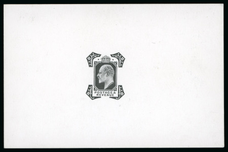 Stamp of Great Britain » King Edward VII » 1902-10 De La Rue Issues 1901 10d. die proof of the head plate in black on white