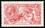 Stamp of Great Britain » King George V » 1913-19 Seahorse Issues 1915 5/- bright carmine, mint NH, very fine and well