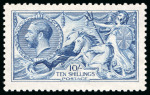 Stamp of Great Britain » King George V » 1913-19 Seahorse Issues 1915 DLR 10/- blue, mint NH, very fine and well centred.