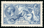 Stamp of Great Britain » King George V » 1913-19 Seahorse Issues 1915 DLR 10/- blue, mint NH, very fine and well centred.