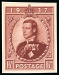 Stamp of Great Britain » King Edward VIII 1936 (Sept.) 1 1/2d. Coronation essays. Set of four