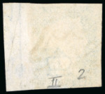 Stamp of Great Britain » 1840 2d Blue (ordered by plate number) 1840 2d. blue,  Pl. 2, PL, marginal example from the