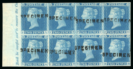 Stamp of Great Britain » 1841 2d Blue 1841 2d. blue, Pl. 3, FA-GD marginal inscriptional