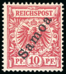 Stamp of Germany » German Colonies » Samoa 1900, 10 Pf. rare colour variety mint