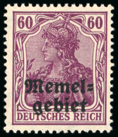 Stamp of Germany » Memel Local Issues 1920, 60pf unissued