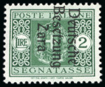 Stamp of Germany » German WWII Occupation Issues » Zara 1943, postage dues 5cts-5llit, incl. 20c ovpt variety