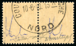 Stamp of Germany » German WWII Occupation Issues » Belgium and Northern France 1940, 75c olive pair MNH