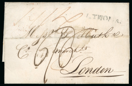 Stamp of Venezuela » Maritime Postal History 1818 (24 October) letter from La Guira to London