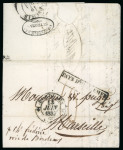 Stamp of Venezuela » Maritime Postal History 1837 (April 17), letter Puerto Cabello-Marseilles