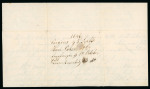 Stamp of Venezuela » Maritime Postal History 1846 (Sept) Entire letter from Caracas to Bordeaux, Páez "Correo de Venezuela/Guaira Franca" 