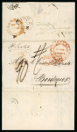 Stamp of Venezuela » Maritime Postal History 1846 (Sept) Entire letter from Caracas to Bordeaux, Páez "Correo de Venezuela/Guaira Franca" 