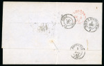 Stamp of Venezuela » Maritime Postal History 1857 (Nov 4) Entire letter from La Guaira to Bordeaux