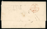 Stamp of Venezuela » Maritime Postal History 1833 Ship Letter La Guaira-England