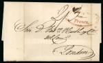 Stamp of Venezuela » Maritime Postal History 1840 (Aug 24) Entire ship letter from Caracas to London