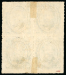 Stamp of Brazil » 1866-83 Dom Pedro » 1876 Roulette "Black Beard" Issue 1876, 50r blue, block of four, lightly cancelled