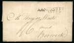 Stamp of Netherlands » Netherlands Colonies » Netherlands Antilles 1788 (May 22) entire from St. Martin to England, with ms "6" rate and "LANCASTER" entry hs