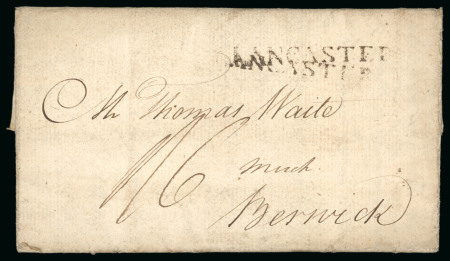 Stamp of Netherlands » Netherlands Colonies » Netherlands Antilles 1788 (May 22) entire from St. Martin to England, with ms "6" rate and "LANCASTER" entry hs