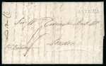 Stamp of Antigua & Barbuda 1790 (Oct 13) entire from Antigua to London (Codrington