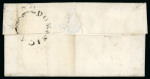 Stamp of Dominica 1814 entire from Roseau to Scotland with large undated