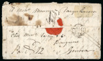 Stamp of Grenada 1792 (Mar 4) entire from Grenada to England, redirected to Switzerland.