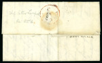 Stamp of Dominica 1812 (May 23) entire from Dominica to London, carried by warship "Pitt"