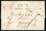 Stamp of Grenada 1783 (Jul 5) entire sent during the French Occupation to Scotland
