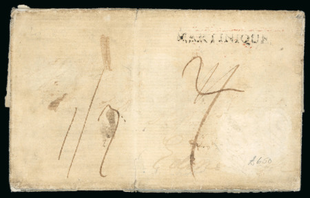Stamp of Colonies françaises » Martinique 1794, lettre envoyée pendant la seconde occupation