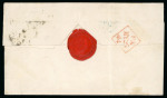 Stamp of Great Britain » 1841 2d Blue 1844 (May 25) OHMS wrapper sent to Galway with 1841 2d blue pl.3 tied by Dublin distinctive MC