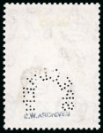 Stamp of Dominica 1948 KGVI Royal Silver Wedding 10s with "SPECIMEN" perfin