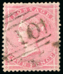 Stamp of St. Vincent 1858-60 GB 4d rose and 6d lilac with good strikes of the "A10" numeral