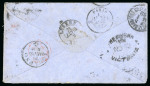 Stamp of Australia » Victoria 1861 (Nov) envelope from Hepburn to Switzerland with