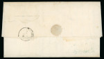 Stamp of Great Britain » 1855-1900 Surface Printed » 1873-80 Large Coloured Corner Letters 1878 (Feb 1) entire from London to Dominica with 1873-80 1s wing marginal