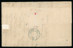Stamp of Great Britain » British Post Offices Abroad Danish West Indies: 1875 (Jan 16) wrapper from St. Thomas to Dominican Republic with 1865-73 4d vermilion 