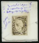 Stamp of German States » Saxony German States, Saxony - 1856-63, 10gr, glass cliché