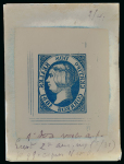 Stamp of Spain Spain - 1851 2r blue error of colour, a group of four