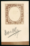 Stamp of Italian States » Sardinia Italian States, Sardinia - 1861 3 lire, group of five items